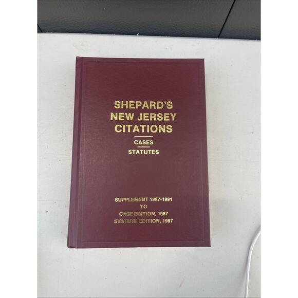 Shepard’s New Jersey Citations (1987) 8-volume set. Excellent Condition - Picture 11 of 11